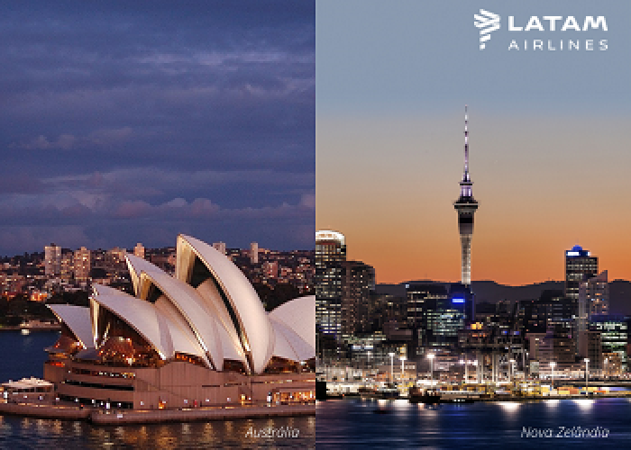 LATAM vai retomar os voos para Nova Zelândia e Austrália