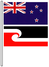 Bandeiras da Nova Zelândia e Maori